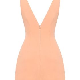 Olympia Sorbet Plunge Mini Dress - Image 4