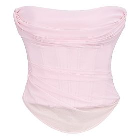 Georgie Ballerina Pink Strapless Corset - Image 2