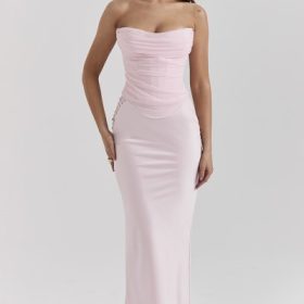 Georgie Ballerina Pink Strapless Corset - Image 7