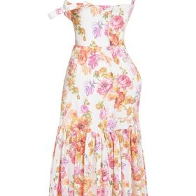 Elia Ivory Floral Midi Sundress - Image 3