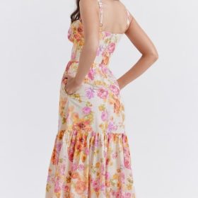Elia Ivory Floral Midi Sundress - Image 14