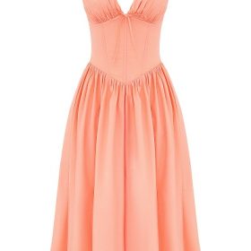 Emmelina Sorbet Cotton Corset Sundress - Image 2