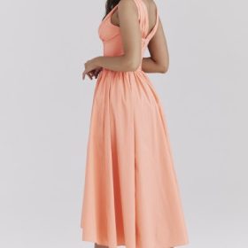 Emmelina Sorbet Cotton Corset Sundress - Image 9