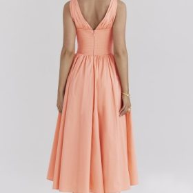 Emmelina Sorbet Cotton Corset Sundress - Image 10