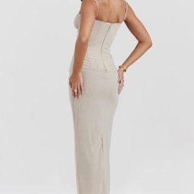 Nalini Sand Maxi Dress - Image 11