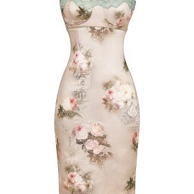 Venus Vintage Floral Midi Dress - Image 2