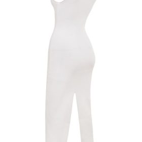 Noli White Stretch Knit Maxi Dress - Image 3