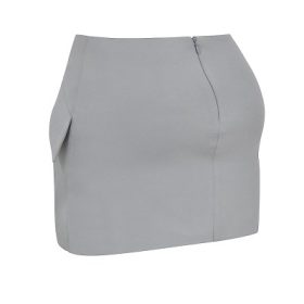 Cici French Grey A-Line Mini Skirt - Image 3
