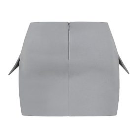 Cici French Grey A-Line Mini Skirt - Image 4