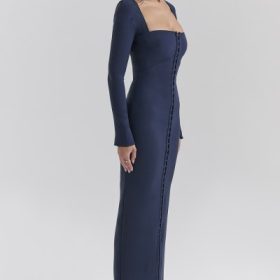 Corinthia Midnight BodyCon Maxi Dress - Image 9