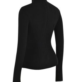 Lori Black Crystallised Lace Up Top - Image 3