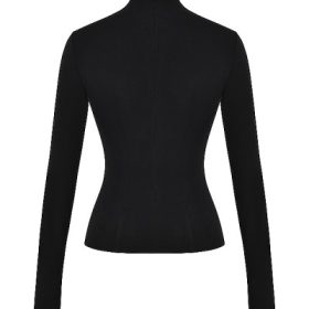 Lori Black Crystallised Lace Up Top - Image 4