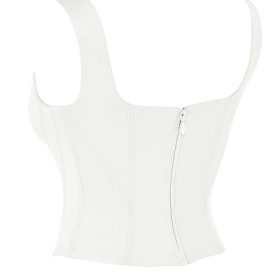 Rafa Ivory Satin Longline Corset - Image 3
