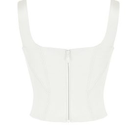 Rafa Ivory Satin Longline Corset - Image 4