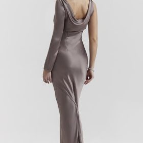 Catiana Smoke One Sleeve Maxi Dress - Image 12