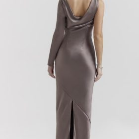 Catiana Smoke One Sleeve Maxi Dress - Image 13