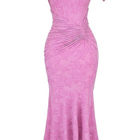 Cesca Rose Pink Floral Maxi Dress - Image 2