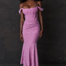 Cesca Rose Pink Floral Maxi Dress - Image 12
