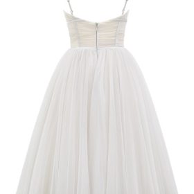 Countess French Dove Tulle Midi Dress - Image 4