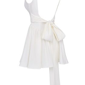 Florianne Ivory Bow Mini Dress - Image 3
