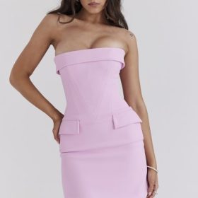 Naia Cotton Candy Strapless Mini Dress - Image 7