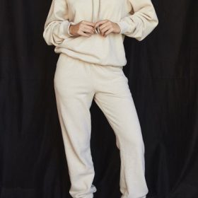 Sky Oatmeal Fleece Back Jogging Trouser - Image 5
