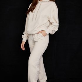 Sky Oatmeal Fleece Back Jogging Trouser - Image 7