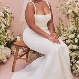 Francoise Ivory Balconette Corset Bridal Gown - Limited Edition - Image 12