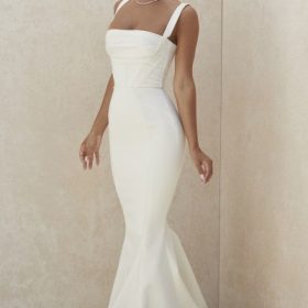 Francoise Ivory Balconette Corset Bridal Gown - Limited Edition - Image 15