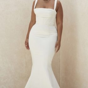 Francoise Ivory Balconette Corset Bridal Gown - Limited Edition - Image 18