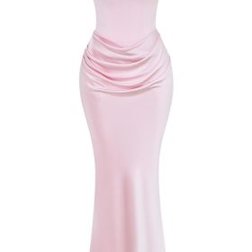 Persephone Rose Shadow Strapless Corset Maxi Dress - Image 2