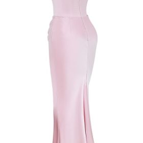Persephone Rose Shadow Strapless Corset Maxi Dress - Image 3