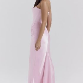 Persephone Rose Shadow Strapless Corset Maxi Dress - Image 9