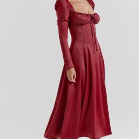 Sebille Ruby Corset Midi Dress - Image 9