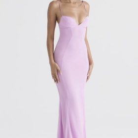 Loren Pink Maxi Dress - Image 9