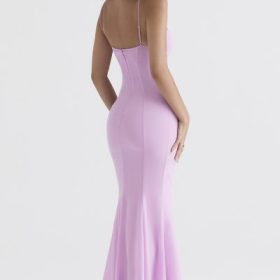 Loren Pink Maxi Dress - Image 11