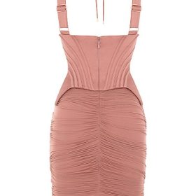 Talya Antique Rose Corset Midi Dress - Image 4