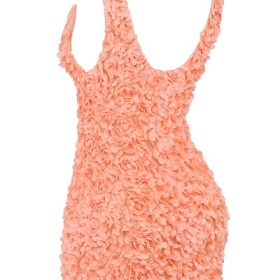 Faena Sorbet Plunge Floral Appliqu?? Mini Dress - Image 3