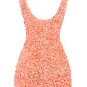 Faena Sorbet Plunge Floral Appliqu?? Mini Dress - Image 4