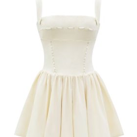 Honor Buttermilk Ribbon Detailed Mini Dress - Image 2