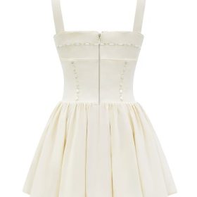 Honor Buttermilk Ribbon Detailed Mini Dress - Image 4