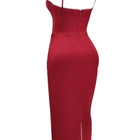 Stefania Ruby Corset Maxi Dress - Image 3