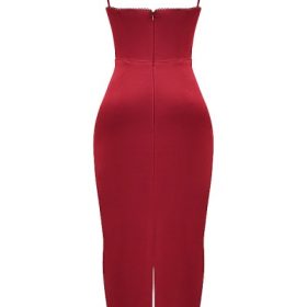 Stefania Ruby Corset Maxi Dress - Image 4