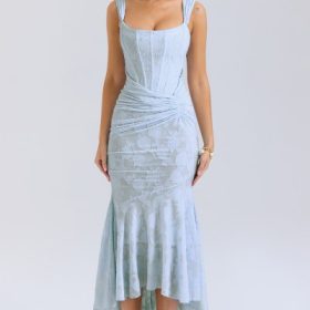 Cesca Bluebell Floral Maxi Dress - Image 5