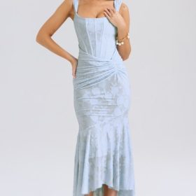 Cesca Bluebell Floral Maxi Dress - Image 6