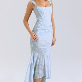 Cesca Bluebell Floral Maxi Dress - Image 8