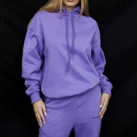 Halo Purple Oversized Hoodie - Image 5
