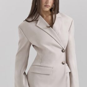 Hudson Beige Hourglass Blazer - Image 5