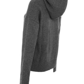 Jionni Charcoal Cashmere Blend Hoodie - Image 3