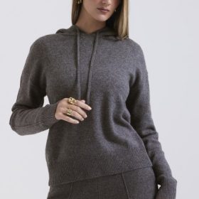 Jionni Charcoal Cashmere Blend Hoodie - Image 7
